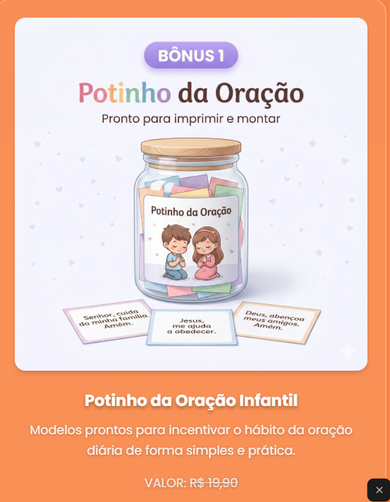Potinho da Oração Infantil